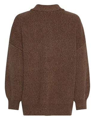 MSCHLissi Knit Cardigan - Slate Black Melange